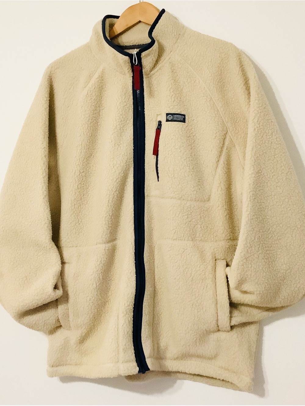 Mondetta Outdoor Project Men’s Cream Sherpa Fleece Jacket Sz.XL , NWT